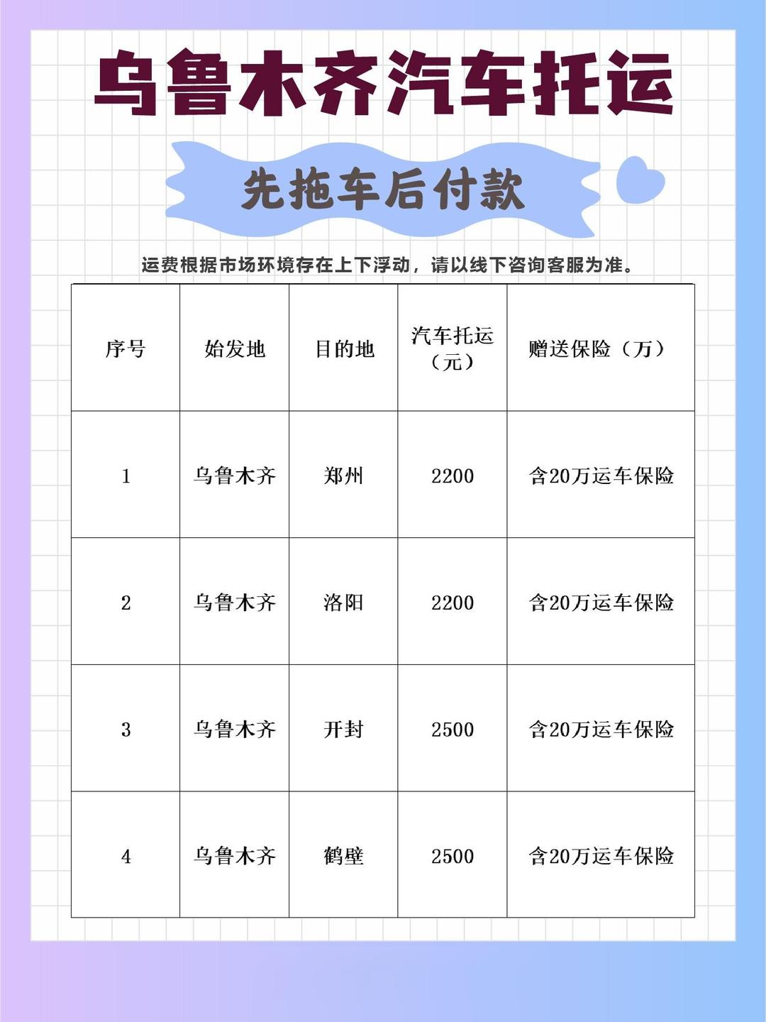 汽车托运费用计算方法 汽车托运收费标准怎么计算